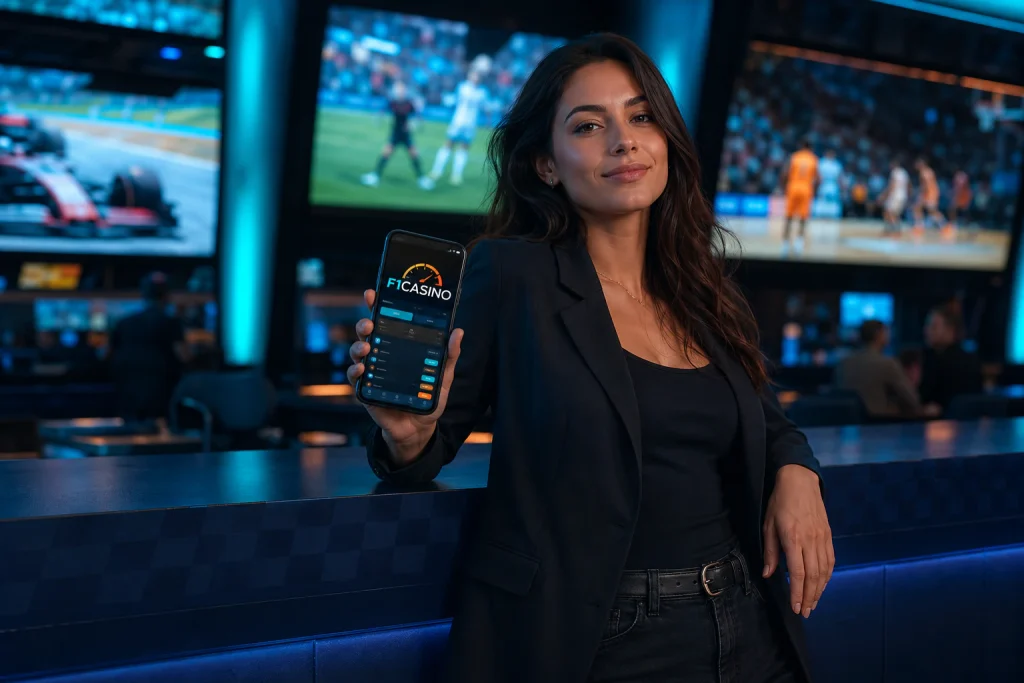 Telefonundan F1Casino hesap açma adımlarını tamamlayan kullanıcı